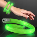 Green Flash LED Wrap-Around Tube Bracelet - Blank